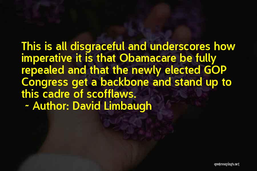 David Limbaugh Quotes: This Is All Disgraceful And Underscores How Imperative It Is That Obamacare Be Fully Repealed And That The Newly Elected
