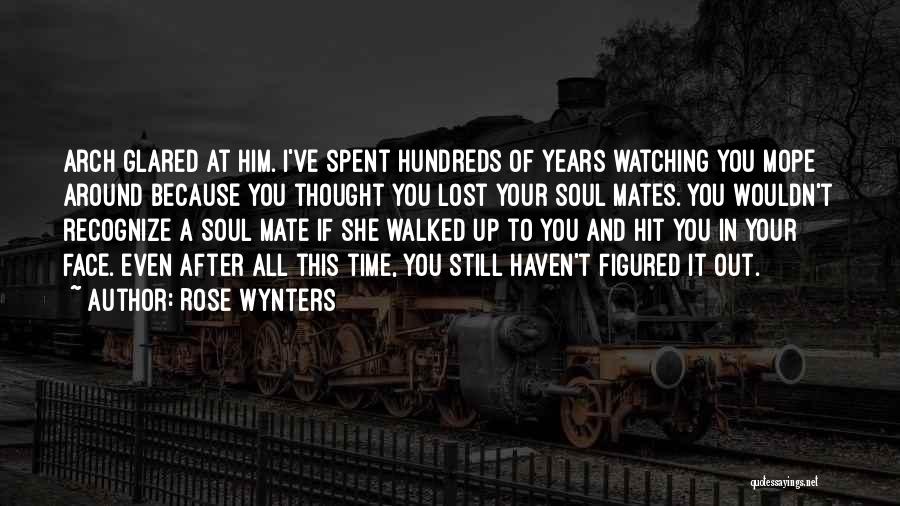 Rose Wynters Quotes: Arch Glared At Him. I've Spent Hundreds Of Years Watching You Mope Around Because You Thought You Lost Your Soul