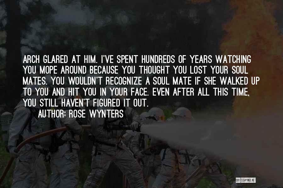 Rose Wynters Quotes: Arch Glared At Him. I've Spent Hundreds Of Years Watching You Mope Around Because You Thought You Lost Your Soul