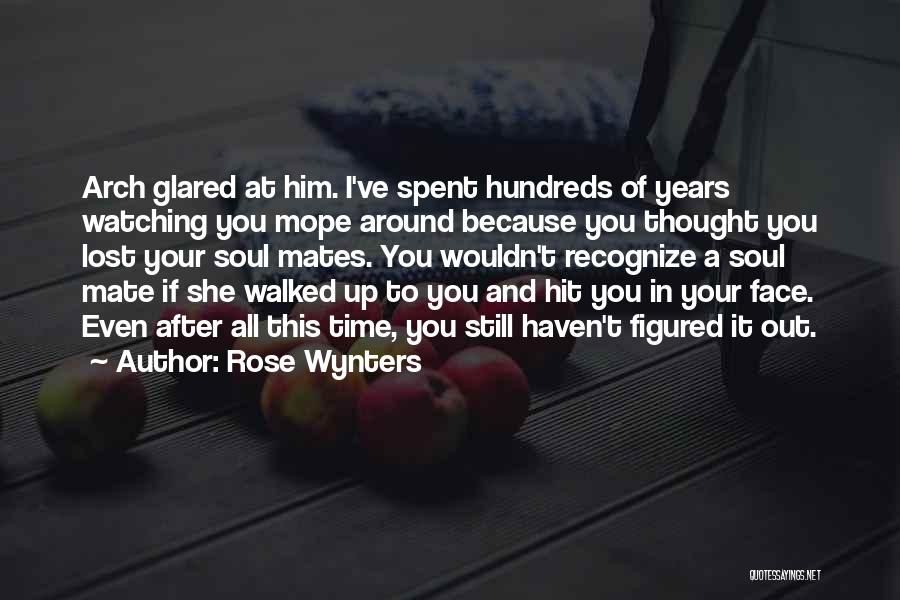 Rose Wynters Quotes: Arch Glared At Him. I've Spent Hundreds Of Years Watching You Mope Around Because You Thought You Lost Your Soul