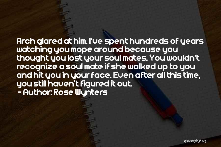 Rose Wynters Quotes: Arch Glared At Him. I've Spent Hundreds Of Years Watching You Mope Around Because You Thought You Lost Your Soul