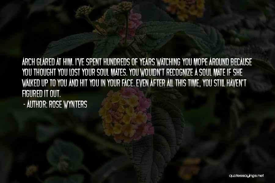 Rose Wynters Quotes: Arch Glared At Him. I've Spent Hundreds Of Years Watching You Mope Around Because You Thought You Lost Your Soul