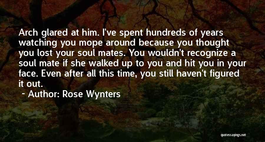 Rose Wynters Quotes: Arch Glared At Him. I've Spent Hundreds Of Years Watching You Mope Around Because You Thought You Lost Your Soul