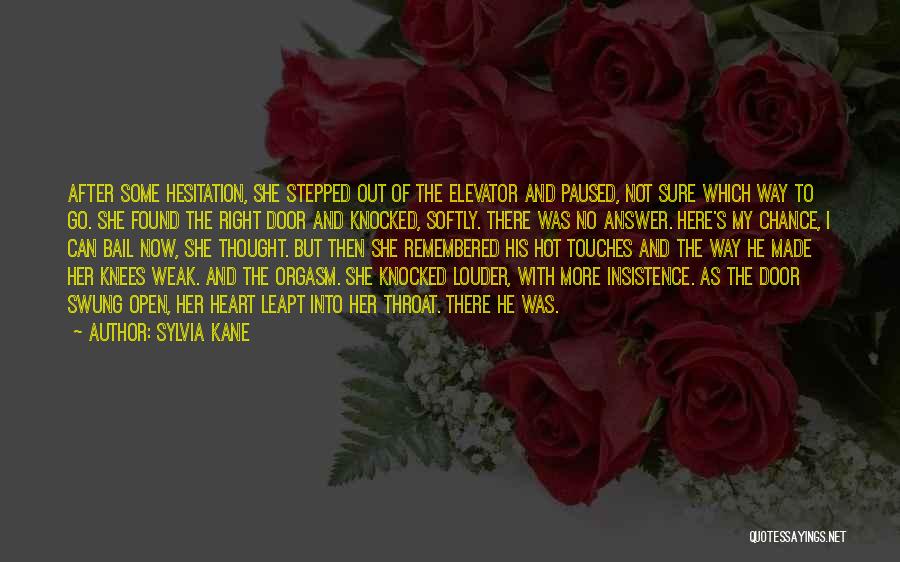 Sylvia Kane Quotes: After Some Hesitation, She Stepped Out Of The Elevator And Paused, Not Sure Which Way To Go. She Found The