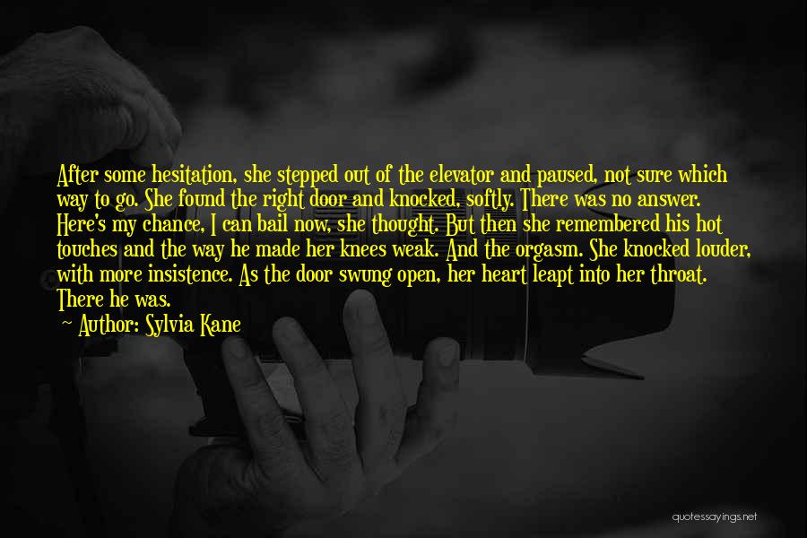 Sylvia Kane Quotes: After Some Hesitation, She Stepped Out Of The Elevator And Paused, Not Sure Which Way To Go. She Found The