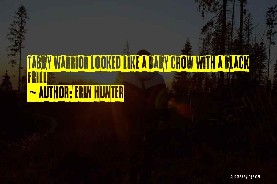 Erin Hunter Quotes: Tabby Warrior Looked Like A Baby Crow With A Black Frill