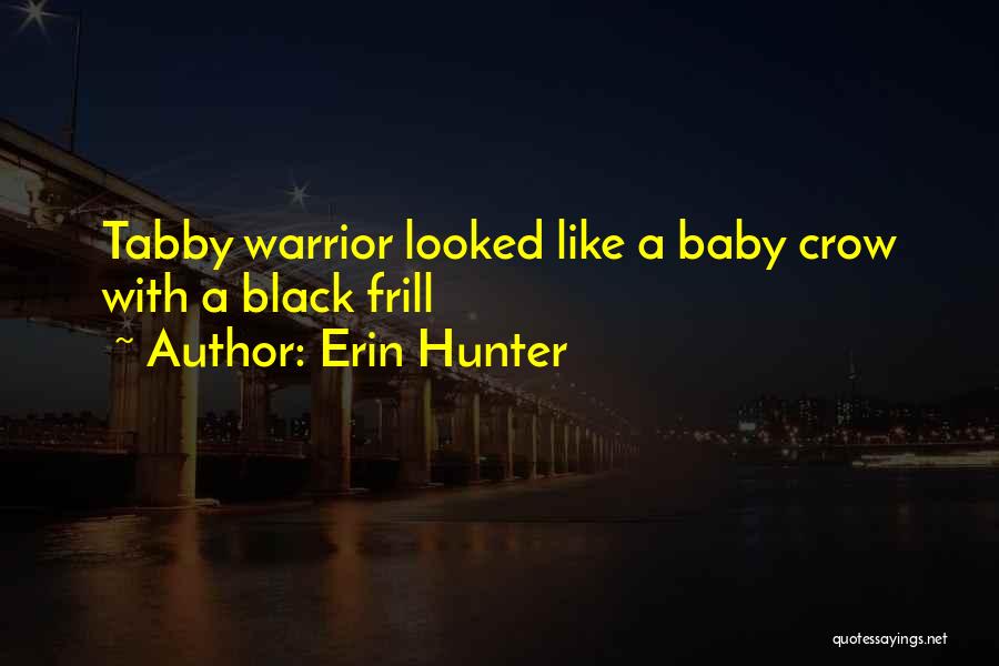 Erin Hunter Quotes: Tabby Warrior Looked Like A Baby Crow With A Black Frill