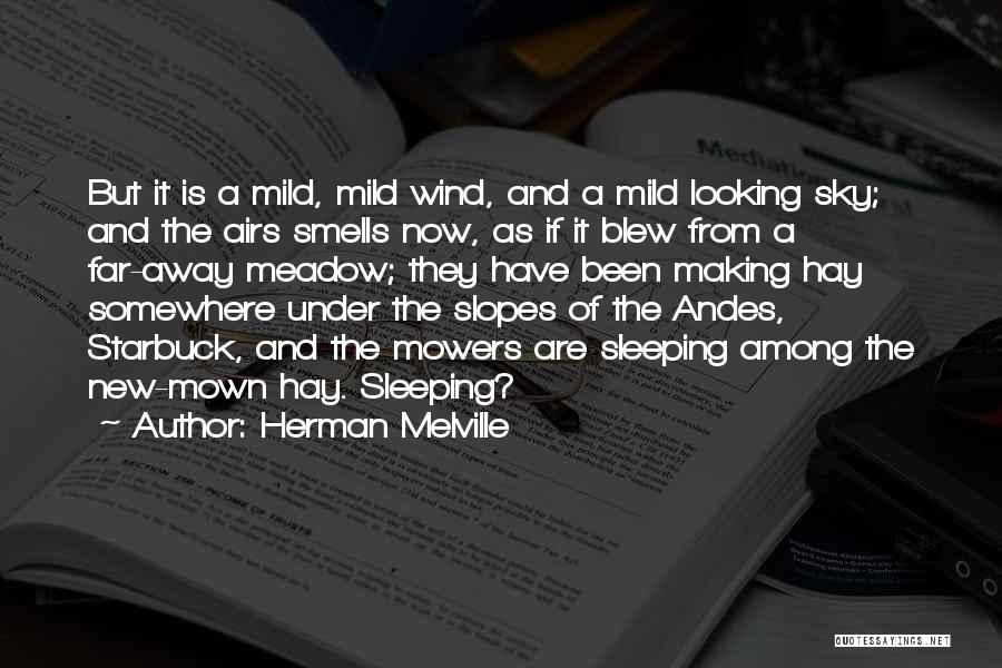 Herman Melville Quotes: But It Is A Mild, Mild Wind, And A Mild Looking Sky; And The Airs Smells Now, As If It