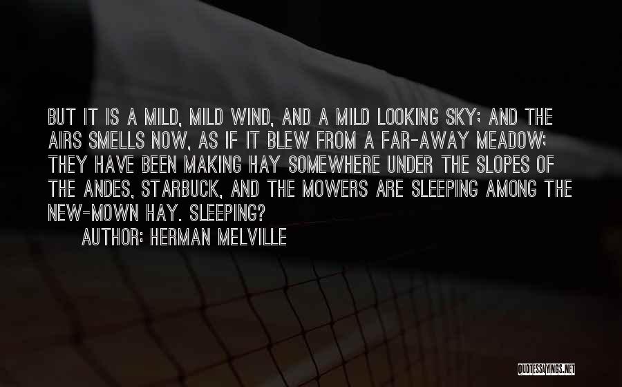 Herman Melville Quotes: But It Is A Mild, Mild Wind, And A Mild Looking Sky; And The Airs Smells Now, As If It