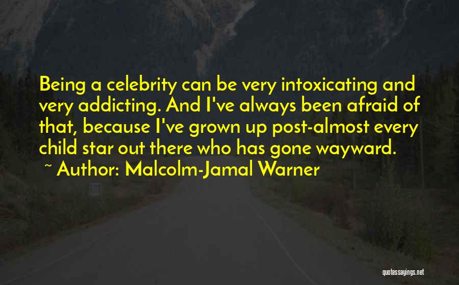 Malcolm-Jamal Warner Quotes: Being A Celebrity Can Be Very Intoxicating And Very Addicting. And I've Always Been Afraid Of That, Because I've Grown