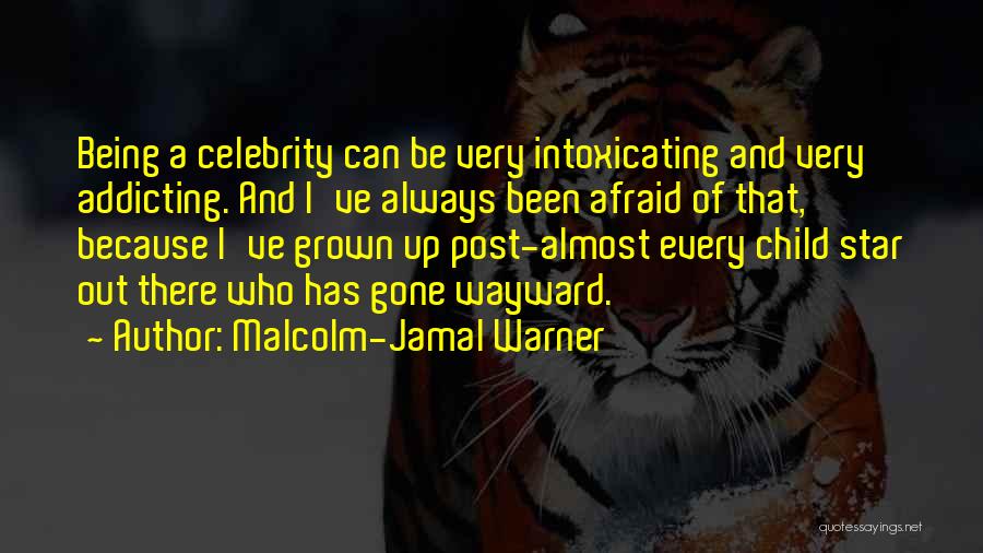Malcolm-Jamal Warner Quotes: Being A Celebrity Can Be Very Intoxicating And Very Addicting. And I've Always Been Afraid Of That, Because I've Grown