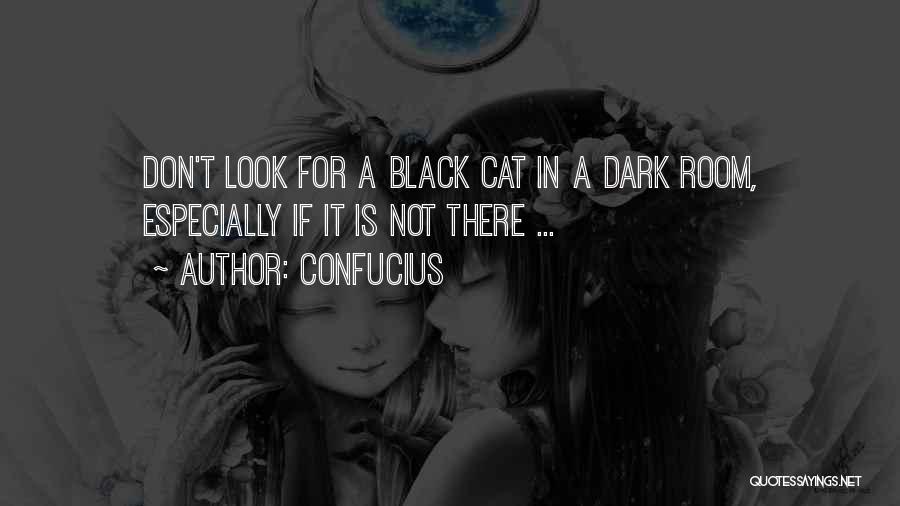 Confucius Quotes: Don't Look For A Black Cat In A Dark Room, Especially If It Is Not There ...