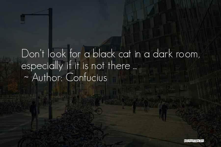Confucius Quotes: Don't Look For A Black Cat In A Dark Room, Especially If It Is Not There ...