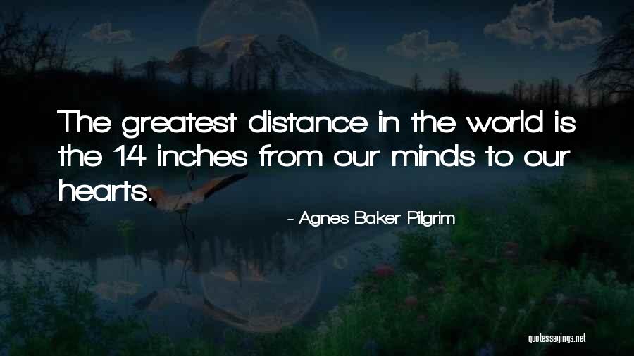 14 Inches Quotes By Agnes Baker Pilgrim 14 Inches Quotes By Agnes Baker Pilgrim