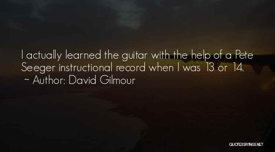 14 Quotes By David Gilmour