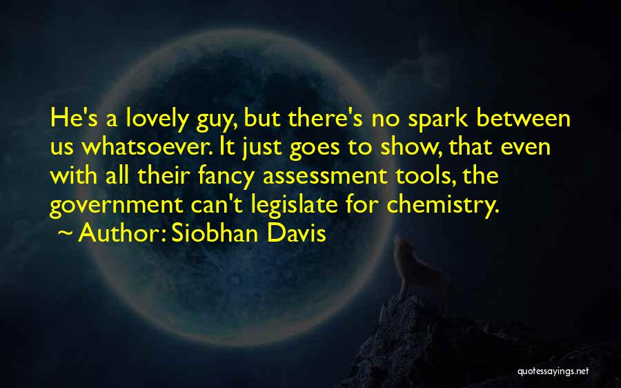 Siobhan Davis Quotes: He's A Lovely Guy, But There's No Spark Between Us Whatsoever. It Just Goes To Show, That Even With All
