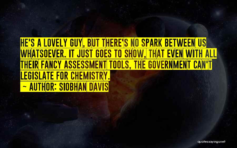 Siobhan Davis Quotes: He's A Lovely Guy, But There's No Spark Between Us Whatsoever. It Just Goes To Show, That Even With All