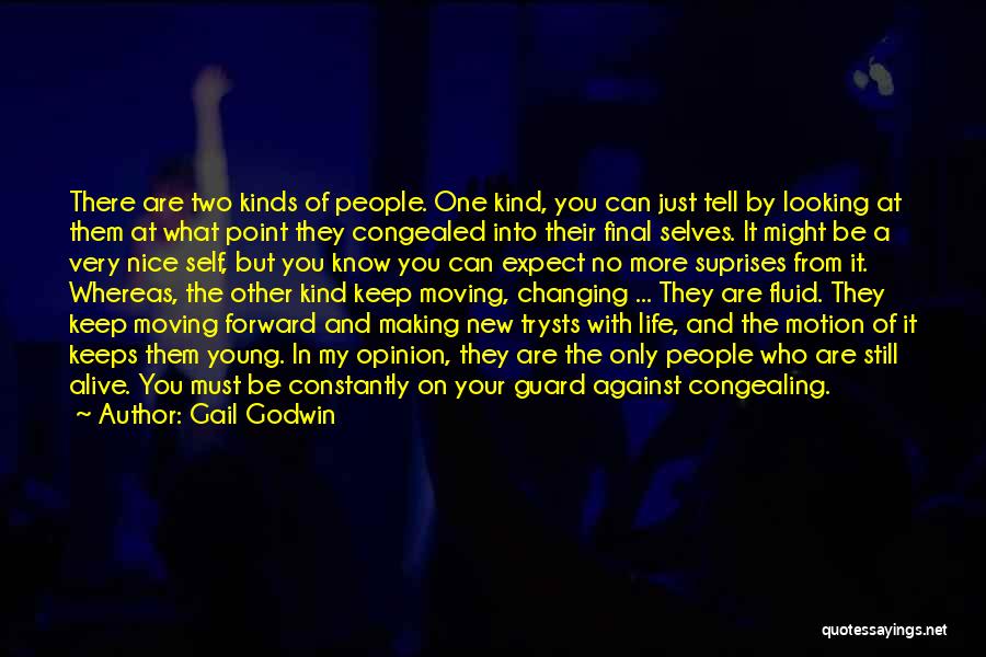 Gail Godwin Quotes: There Are Two Kinds Of People. One Kind, You Can Just Tell By Looking At Them At What Point They