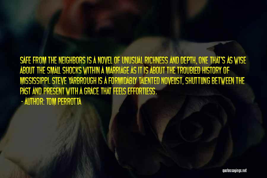 Tom Perrotta Quotes: Safe From The Neighbors Is A Novel Of Unusual Richness And Depth, One That's As Wise About The Small Shocks