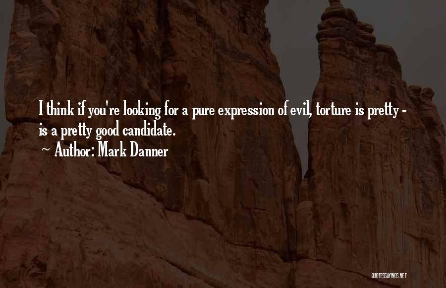 Mark Danner Quotes: I Think If You're Looking For A Pure Expression Of Evil, Torture Is Pretty - Is A Pretty Good Candidate.