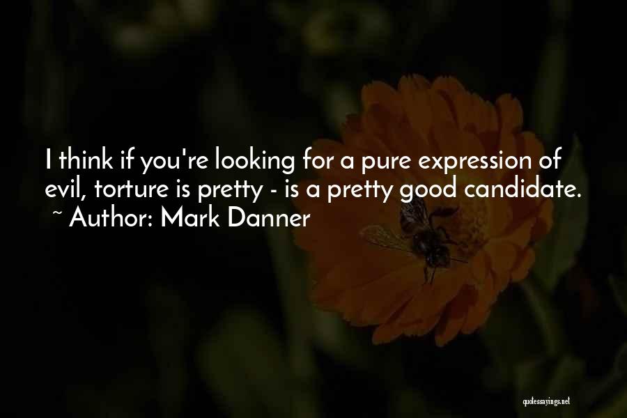 Mark Danner Quotes: I Think If You're Looking For A Pure Expression Of Evil, Torture Is Pretty - Is A Pretty Good Candidate.