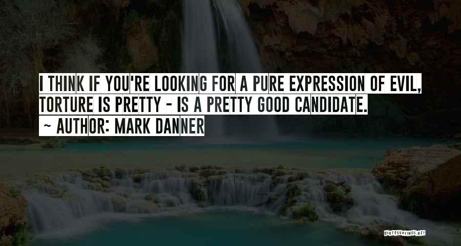 Mark Danner Quotes: I Think If You're Looking For A Pure Expression Of Evil, Torture Is Pretty - Is A Pretty Good Candidate.