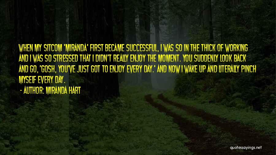 Miranda Hart Quotes: When My Sitcom 'miranda' First Became Successful, I Was So In The Thick Of Working And I Was So Stressed