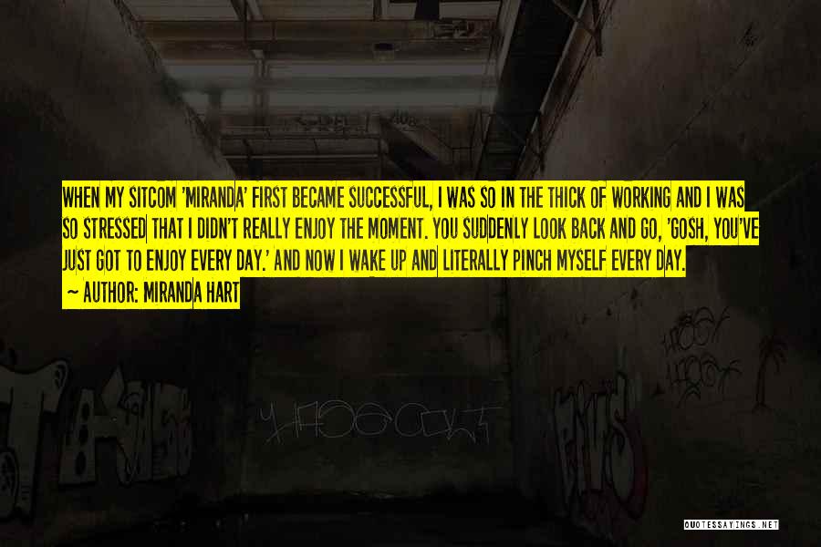 Miranda Hart Quotes: When My Sitcom 'miranda' First Became Successful, I Was So In The Thick Of Working And I Was So Stressed