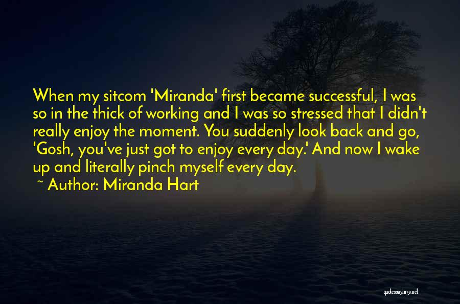 Miranda Hart Quotes: When My Sitcom 'miranda' First Became Successful, I Was So In The Thick Of Working And I Was So Stressed