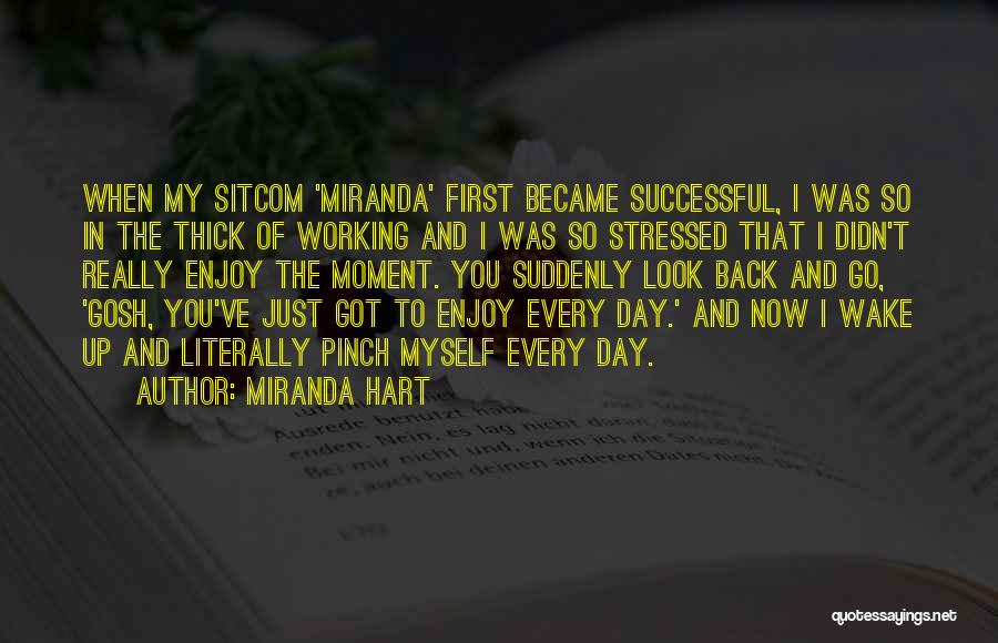 Miranda Hart Quotes: When My Sitcom 'miranda' First Became Successful, I Was So In The Thick Of Working And I Was So Stressed