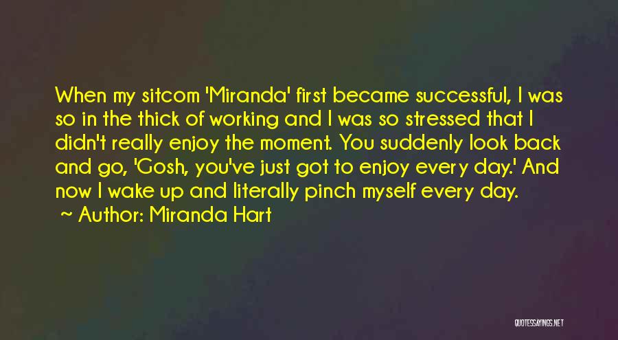 Miranda Hart Quotes: When My Sitcom 'miranda' First Became Successful, I Was So In The Thick Of Working And I Was So Stressed