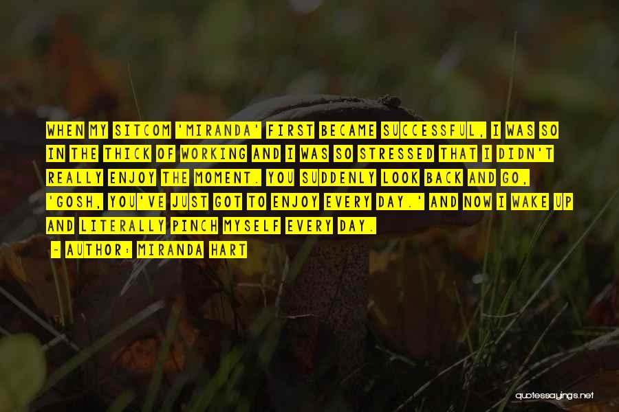 Miranda Hart Quotes: When My Sitcom 'miranda' First Became Successful, I Was So In The Thick Of Working And I Was So Stressed