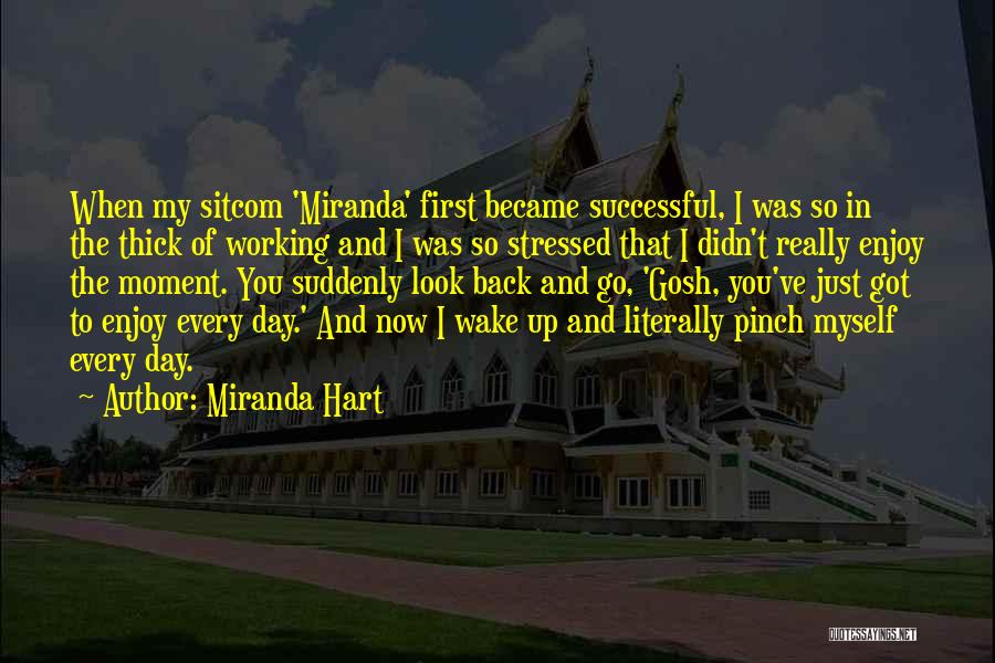 Miranda Hart Quotes: When My Sitcom 'miranda' First Became Successful, I Was So In The Thick Of Working And I Was So Stressed