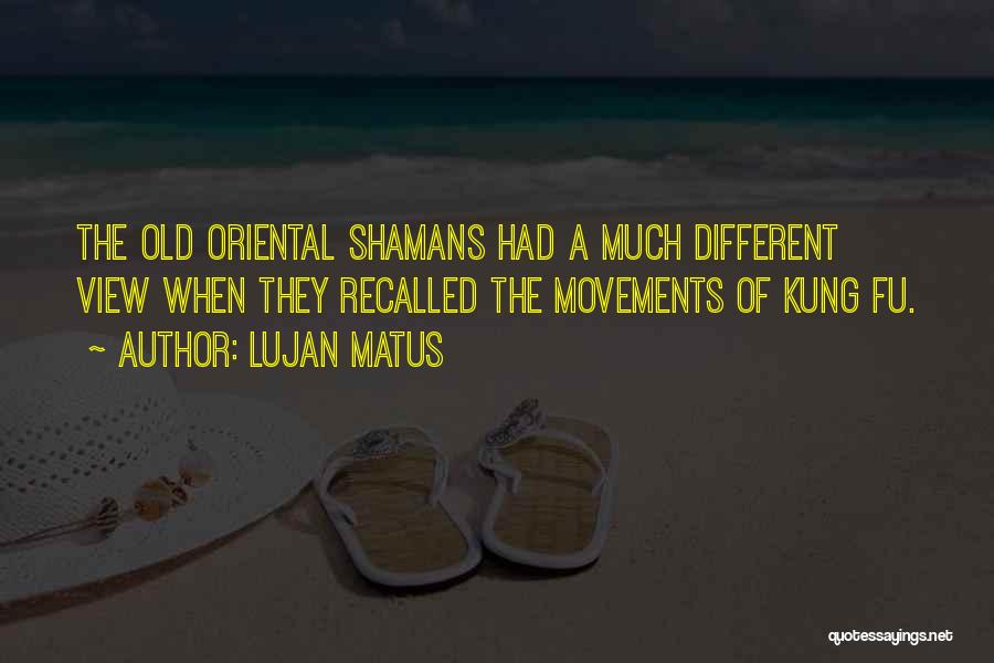 Lujan Matus Quotes: The Old Oriental Shamans Had A Much Different View When They Recalled The Movements Of Kung Fu.