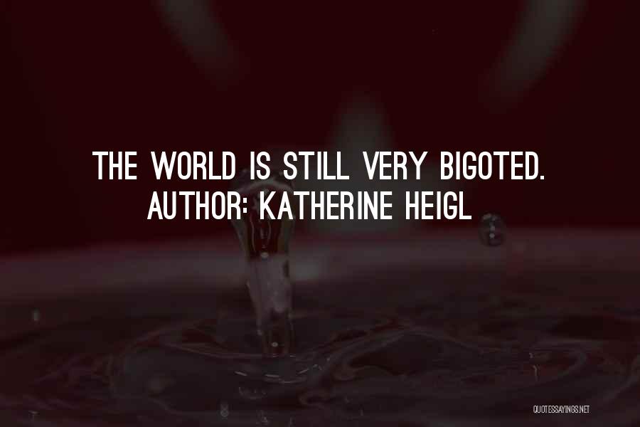 Katherine Heigl Quotes: The World Is Still Very Bigoted.