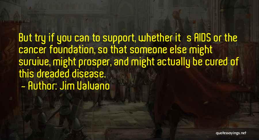 Jim Valvano Quotes: But Try If You Can To Support, Whether It's Aids Or The Cancer Foundation, So That Someone Else Might Survive,