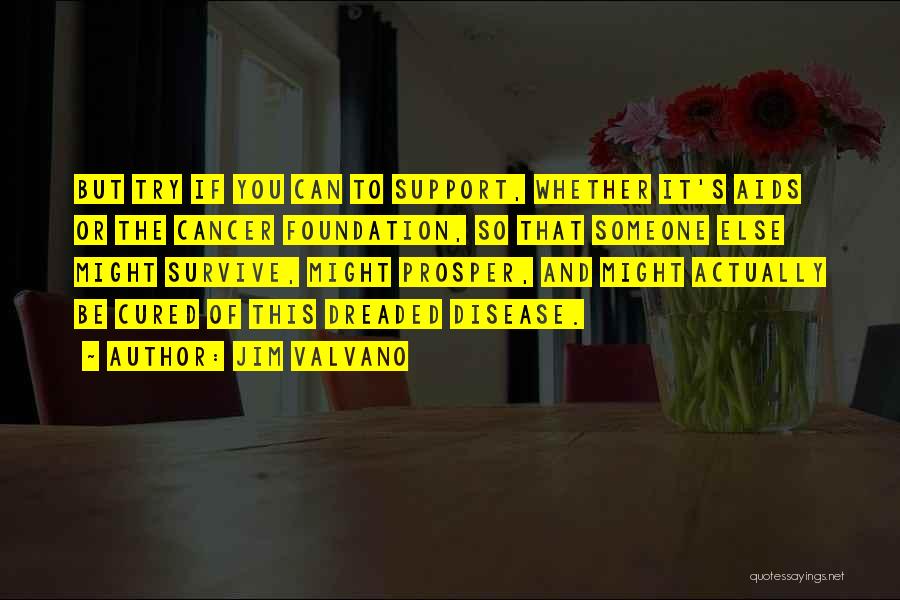 Jim Valvano Quotes: But Try If You Can To Support, Whether It's Aids Or The Cancer Foundation, So That Someone Else Might Survive,