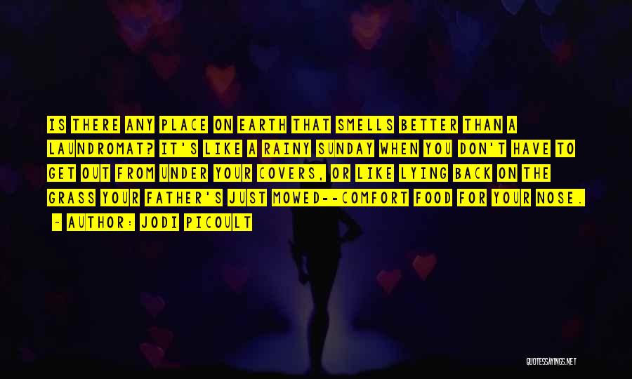 Jodi Picoult Quotes: Is There Any Place On Earth That Smells Better Than A Laundromat? It's Like A Rainy Sunday When You Don't