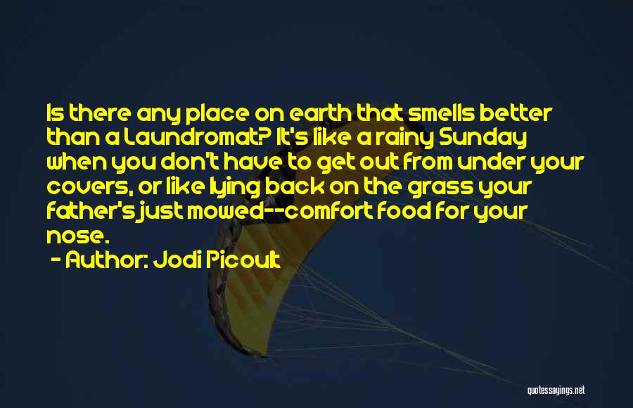 Jodi Picoult Quotes: Is There Any Place On Earth That Smells Better Than A Laundromat? It's Like A Rainy Sunday When You Don't