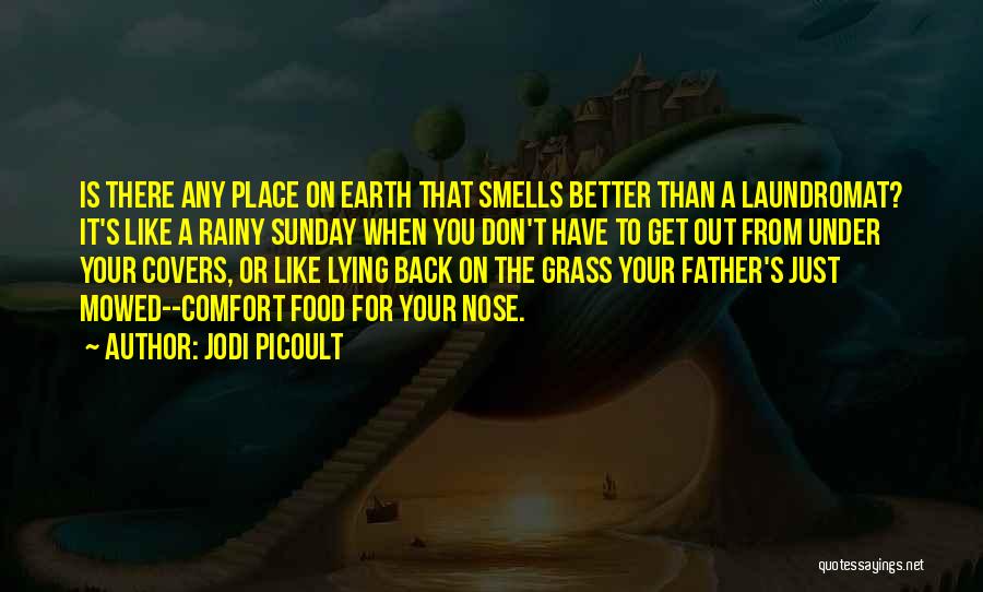 Jodi Picoult Quotes: Is There Any Place On Earth That Smells Better Than A Laundromat? It's Like A Rainy Sunday When You Don't