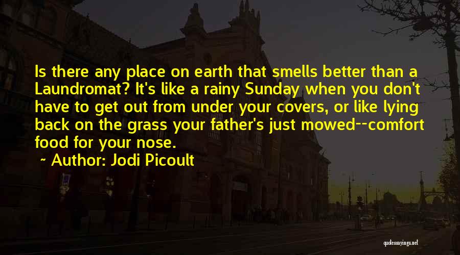 Jodi Picoult Quotes: Is There Any Place On Earth That Smells Better Than A Laundromat? It's Like A Rainy Sunday When You Don't