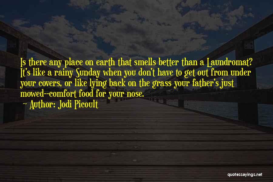 Jodi Picoult Quotes: Is There Any Place On Earth That Smells Better Than A Laundromat? It's Like A Rainy Sunday When You Don't