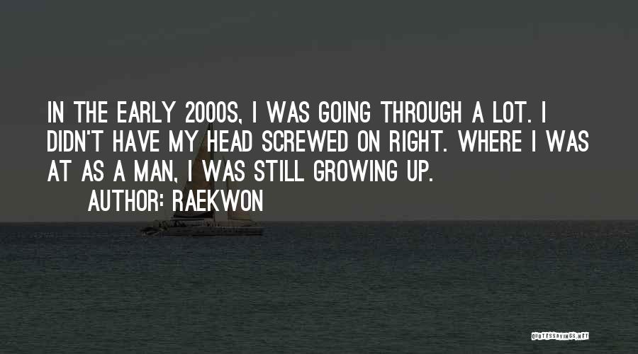 Raekwon Quotes: In The Early 2000s, I Was Going Through A Lot. I Didn't Have My Head Screwed On Right. Where I