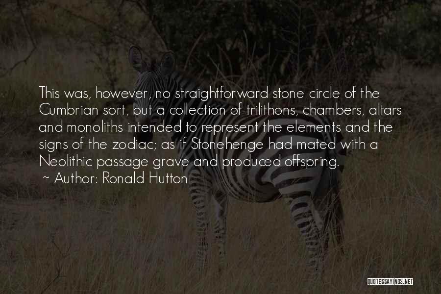 Ronald Hutton Quotes: This Was, However, No Straightforward Stone Circle Of The Cumbrian Sort, But A Collection Of Trilithons, Chambers, Altars And Monoliths