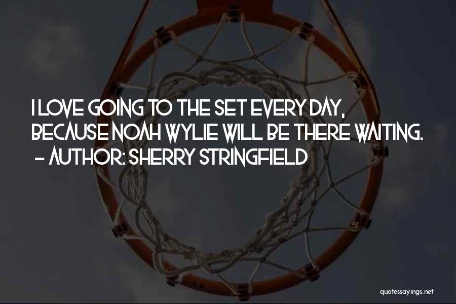 Sherry Stringfield Quotes: I Love Going To The Set Every Day, Because Noah Wylie Will Be There Waiting.
