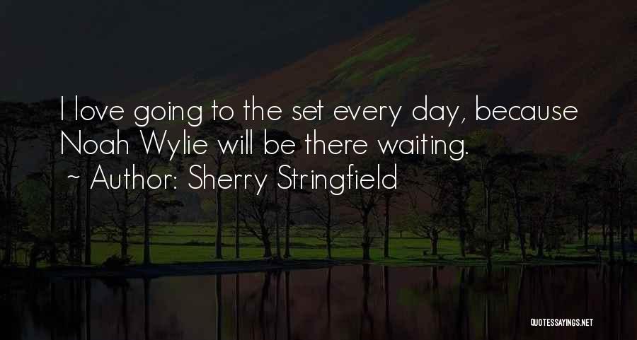 Sherry Stringfield Quotes: I Love Going To The Set Every Day, Because Noah Wylie Will Be There Waiting.