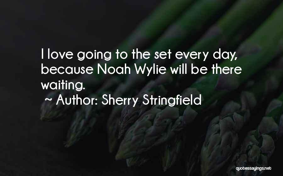 Sherry Stringfield Quotes: I Love Going To The Set Every Day, Because Noah Wylie Will Be There Waiting.