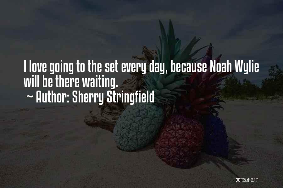 Sherry Stringfield Quotes: I Love Going To The Set Every Day, Because Noah Wylie Will Be There Waiting.