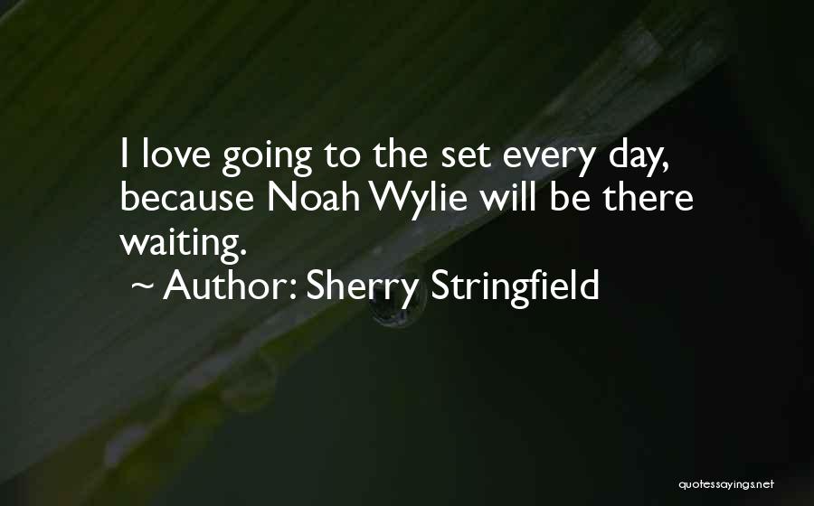 Sherry Stringfield Quotes: I Love Going To The Set Every Day, Because Noah Wylie Will Be There Waiting.
