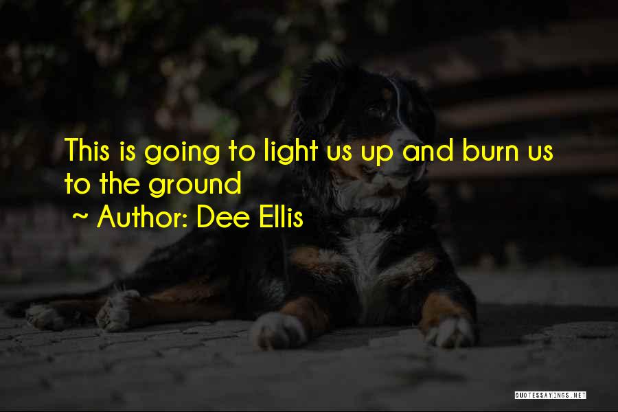 Dee Ellis Quotes: This Is Going To Light Us Up And Burn Us To The Ground